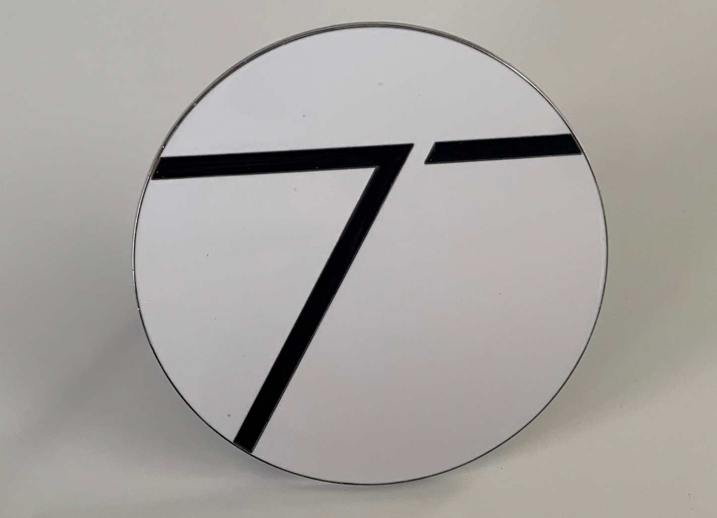 Porsche Type 7 Grill Badge White