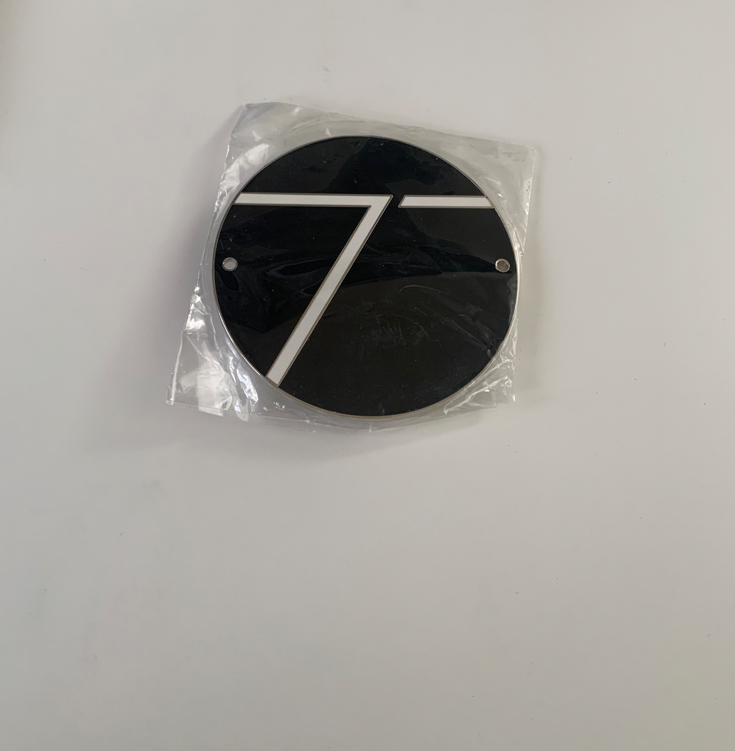 Porsche Type 7 Grill Badge Black