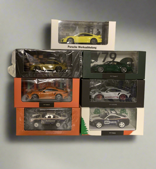 1:43 Porsche 911 7 cars set