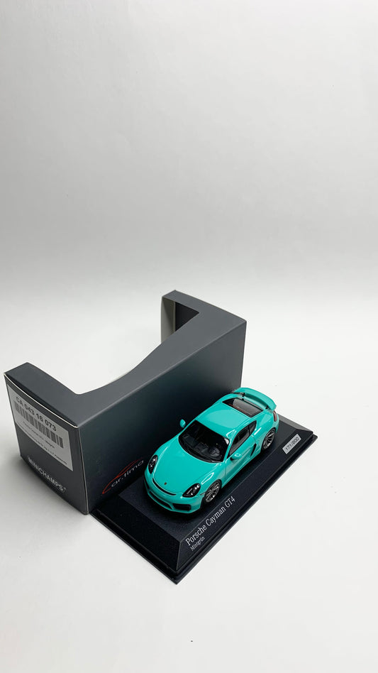 Porsche Cayman GT4 Mint Green Minichamps CA04316073 1:43