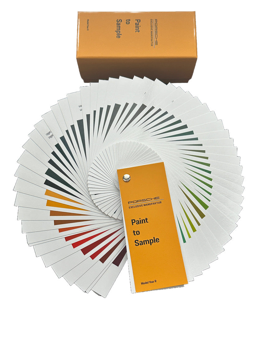 Porsche Exclusive Manufaktur  Colour Fan (Model Year R 2024) Dealership Exclusive Paint To Sample Configuration Colour Booklet