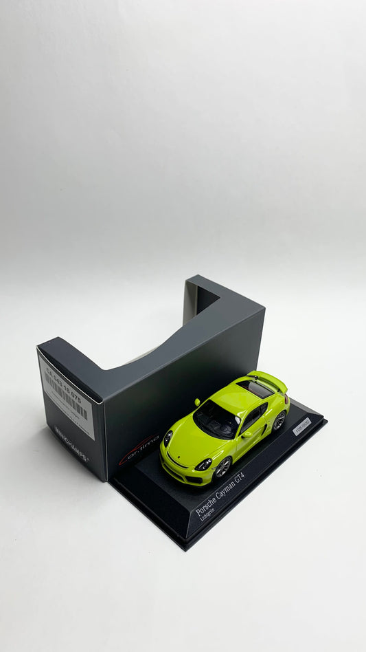Porsche cayman GT4 Licht green MINICHAMPS CA04316075 1:43